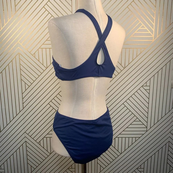 Solid‎ & Striped The Marissa Two-Piece Bikini Blue - Picture 8 of 10
